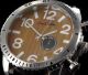 Xxl Uhr Herrenarmbanduhr Leder Armband Mit Dornschließe Quartz Uhrwerk Armbanduhren Bild 1