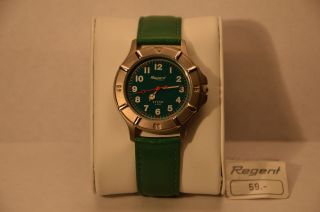 Uhr Armbanduhr Regent 2277t Titan Eta Swissmade - Werk Uvp: 59€ Bild