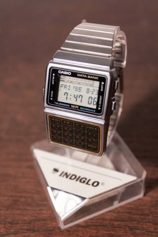 Casio Uhr Mit Taschenrechner,  Retro,  Edelstahl,  Armbanduhr Bild