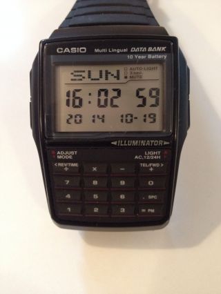 Casio Armbanduhr Digital Dbc - 32 Taschenrechner Data Bank Bild