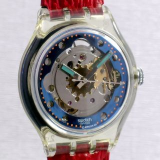 Swatch Automatic - Red Ahead (sak101) - Ungetragen In Originalverpackung Bild