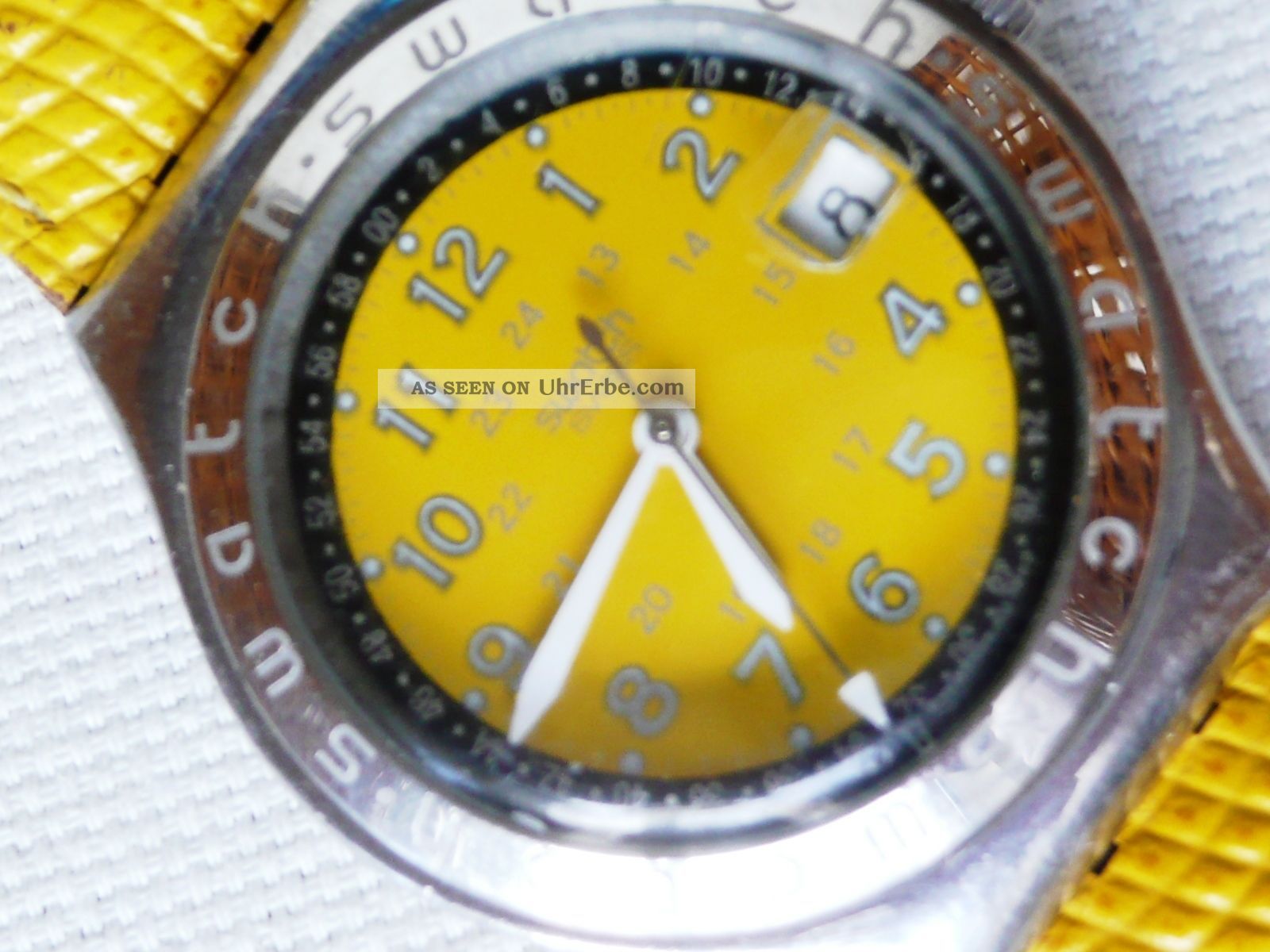 Ygs409c Swatch Irony Big Happy Joe Yellow 1993 Armbanduhren Bild