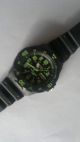 Casio Quartz Taucheruhr Wr 100m Kautschukarmband Armbanduhr Grüne Ziffern Armbanduhren Bild 2