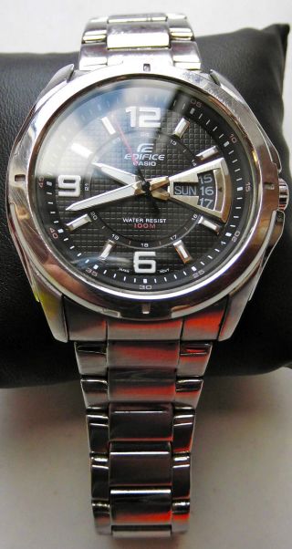 Casio Edifice Ef - 129 Edelstahl Armbanduhr Uhr Bild