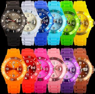 Style Unisex Silikon Jelly Armbanduhr Mit Datum FÜr Jungen Mädchen - Geschenk Bild