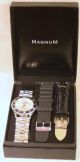 Magnum Uhr Uhrenset Armbanduhr Mit 2 X Wechselarmbänder Ovp Armbanduhren Bild 1