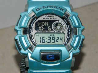 Casio G - Shock,  Dw - 9501,  Tough Label,  Beat & Bpm,  Babyblau Bild