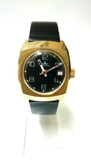 Seltene Goldene Master Anker Armbanduhr 70er Jahre Sammlerstück Bild