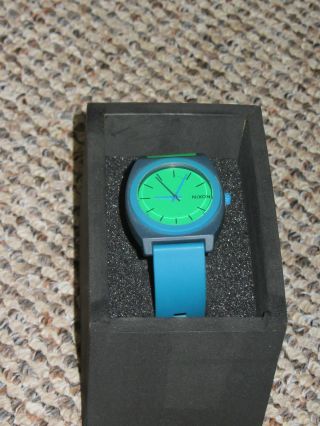 Nixon Armbanduhr Uhr Grün Blau Navy Top Bild