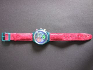 Swatch Armbanduhr Chrono Pinksprings 1992 Bild