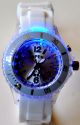 Blinkende Led Uhr Damen Herren Trend Silikon Armbanduhr Leucht Blink Uhren Weiß Armbanduhren Bild 3