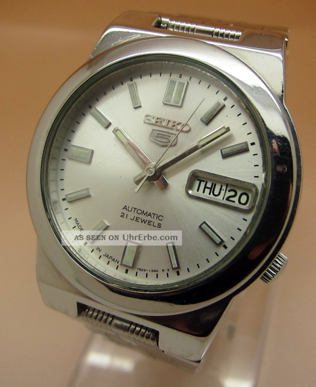 Seiko 5 Durchsichtig Mechanische Automatik Uhr 7s26 21 Jewels Datum & Tag Armbanduhren Bild
