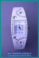 Kinder Damen Armreif Uhr In Weiß Oder Violett,  Quarz Uhr Mit Strass Armbanduhr Armbanduhren Bild 2