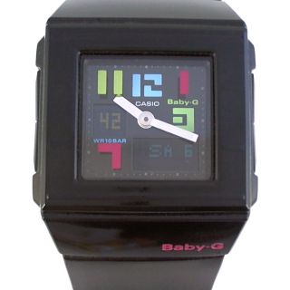 Casio Baby - G Uhr Armbanduhr Alarm Weltzeit Schwarz Bunt Eckig Bga - 200pd - 1ber Bild