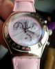 Swatch Irony Damenuhr - Rosafarbenes Leder - Armband Armbanduhren Bild 2