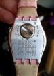Swatch Irony Damenuhr - Rosafarbenes Leder - Armband Armbanduhren Bild 3