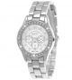 Pure Time® Strass Damenuhr,  Damen Uhr,  Chronograph Optik,  Rose,  Gold,  Silber,  Uhrenbox Armbanduhren Bild 3