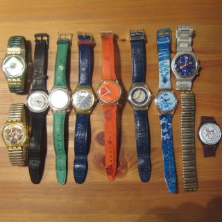 Swatch Uhren - Sammlung 10 Stück Bild