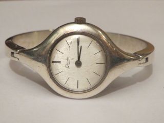 Quinn Scheurle Antik Vintage Sterling Silber 925 Damen Spangen Uhr Weihnachten Bild