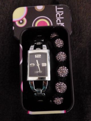 Wunderschönes Schmuckset Esprit Uhr,  Shamballa Armband Flieder/lila Bild