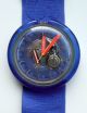 Rar Vintage Swatch Pop Downhill1992 Blaue Swatch Getragen Mit Batterie Armbanduhren Bild 1