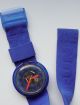 Rar Vintage Swatch Pop Downhill1992 Blaue Swatch Getragen Mit Batterie Armbanduhren Bild 2