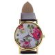 Vintage Geneva Blumen Rosen Quarz Armbanduhr Kunstleder Damen Mädchen Geschenk Armbanduhren Bild 10