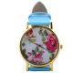 Vintage Geneva Blumen Rosen Quarz Armbanduhr Kunstleder Damen Mädchen Geschenk Armbanduhren Bild 16