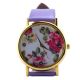Vintage Geneva Blumen Rosen Quarz Armbanduhr Kunstleder Damen Mädchen Geschenk Armbanduhren Bild 20