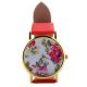 Vintage Geneva Blumen Rosen Quarz Armbanduhr Kunstleder Damen Mädchen Geschenk Armbanduhren Bild 8