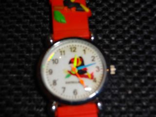 Armbanduhr Für Kinder,  Schöne Große Zeiger,  Buntes Gummiarmband Bild