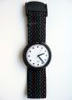 Vintage Swatch Pop Basic Black 1989 Weiß Schwarze Punkte Getragen Mit Batterie Armbanduhren Bild 2