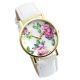 Retro Vintage Rosen Blume Damen Armbanduhr Lederarmband Basel - Stil Quarzuhr Armbanduhren Bild 2