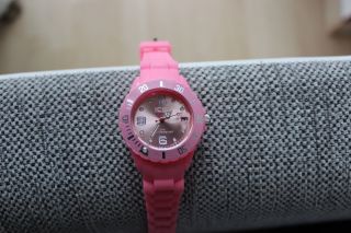 Ice Watch Damen Mädchen Uhr Rosa Pink Plastik 3 Atm Ohne Ovp Stainless Steel Bild