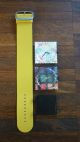 Stamps Damenuhr,  Gelbes Lederband,  Krawatten - U.  Blumenmotiv (scribble) Armbanduhren Bild 2