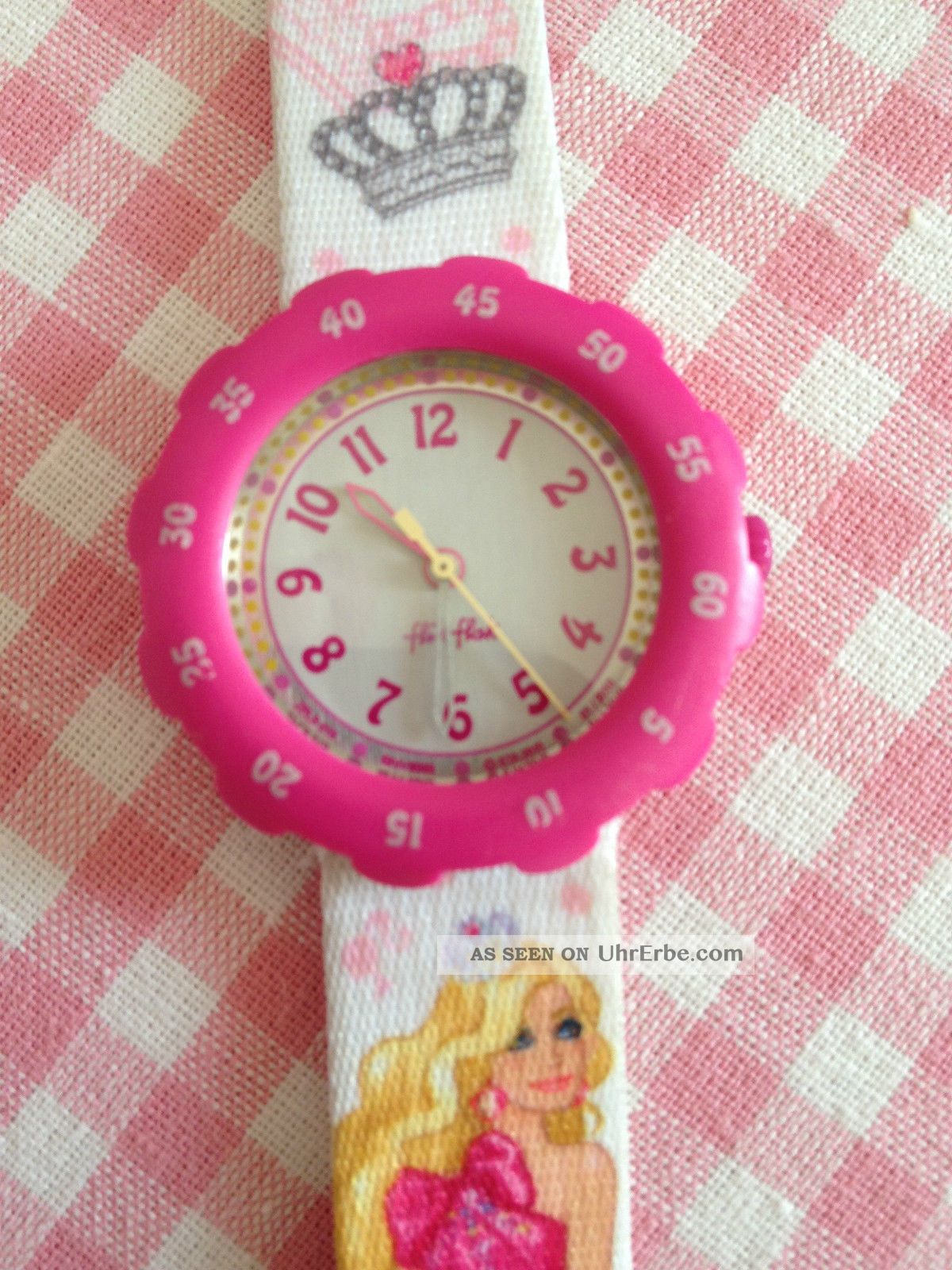 Flik Flak Fls015 ☆ Kinder Armbanduhr Mädchen Barbie Rosa ☆ Swatch ☆ Rar Armbanduhren Bild
