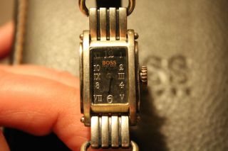 Hugo Boss Uhr Damenuhr Damenarmbanduhr Mit Originalbox Aus Braunen Leder Bild