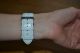 Damenuhr Von Esprit,  Echtes Lederarmband In Farbe Weiß,  Sehr Schön Armbanduhren Bild 4