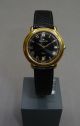 Maurice Lacroix Damenuhr Vergoldet M.  Lederband 89460 Damen Uhr Gold Armbanduhren Bild 1