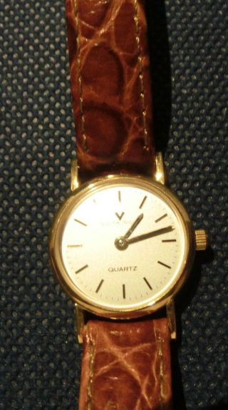 Top Klassische Golduhr Vilma Righi Damen Armbanduhr - 750er Gelbgold 18k Bild