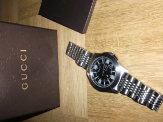 Gucci G - Timeless Uhr Herrenuhr Ya126201 Mit Box Und Papieren W. Bild