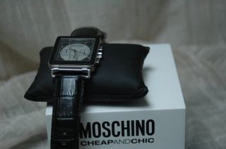Uhr Von Moschino Armbanduhr Damenuhr Originalverpackung Wneu Schwarz Herrenuhr Bild