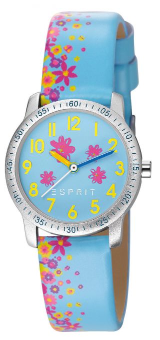 Esprit Uhr Flower Explosion Blue Kinderuhr Es103524015 Bild