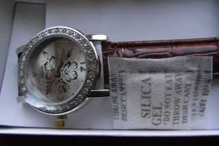 Bader Limitierte Edition Uhr Armbanduhr Silber Braun Chiara Ambra Damenuhr Bild