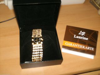 Damenuhr Armbanduhr Laurine 18 K Vergoldet Mit Originalschachtel Bild