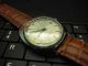Ginsbo Incabloc Weiß Handaufzug Datumanzeige 21 Jewels Uhr Armbanduhren Bild 1