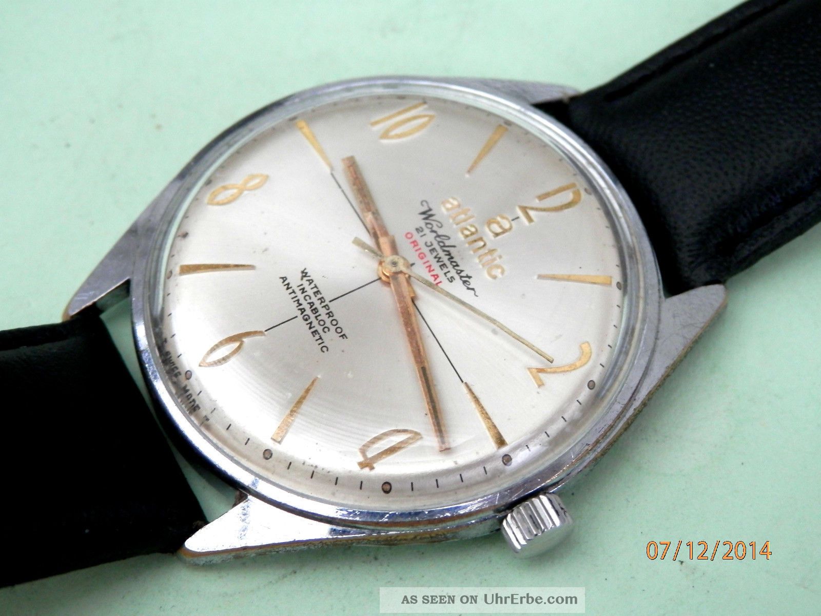 Atlantic Worldmaster 21 Juwels Unitas 6300n Armbanduhren Bild