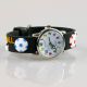 Kinder Vive Lernuhr Armband Uhr Silikon Watch Analog Schwarz Fussball 66 Armbanduhren Bild 1
