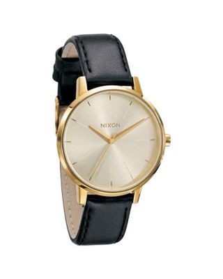 Nixon Damen - Armbanduhr Schwarz,  Kensington Leather,  Wie Bild