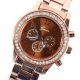 Shinny Bling Kristall Frauen - Edelstahl - Quarz - Armbanduhr Genf Günstige J69 Armbanduhren Bild 1